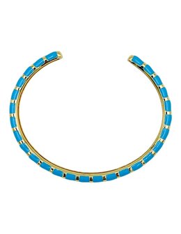 Bracelet Rainbow - Sky Blue - Plated Gold 18k
