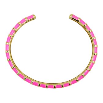 Bracelet Rainbow-Pink- Plated Gold 18k