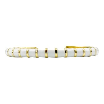 Bracelet Rainbow -White-  Plated Gold 18k