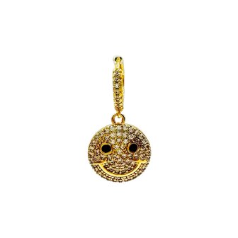 Smiley-Earring Gold Plated 18k