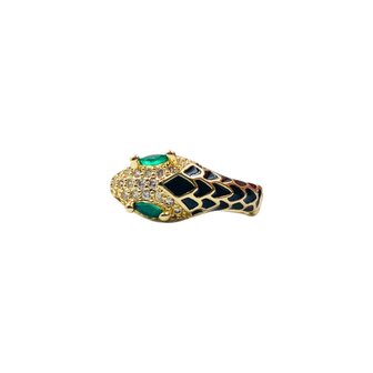 Snake earrings - Black 