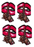 Finger on lips *darker skin tone* (Regular) Finger on lips *darker skin tone* (Regular)