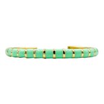 Bracelet Rainbow Almond green - Plated Gold 18k Bracelet Rainbow Almond green - Plated Gold 18k