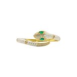Bracelet Snake Color Strass Gold Plated 18k - White Bracelet Snake Color Strass Gold Plated 18k - White
